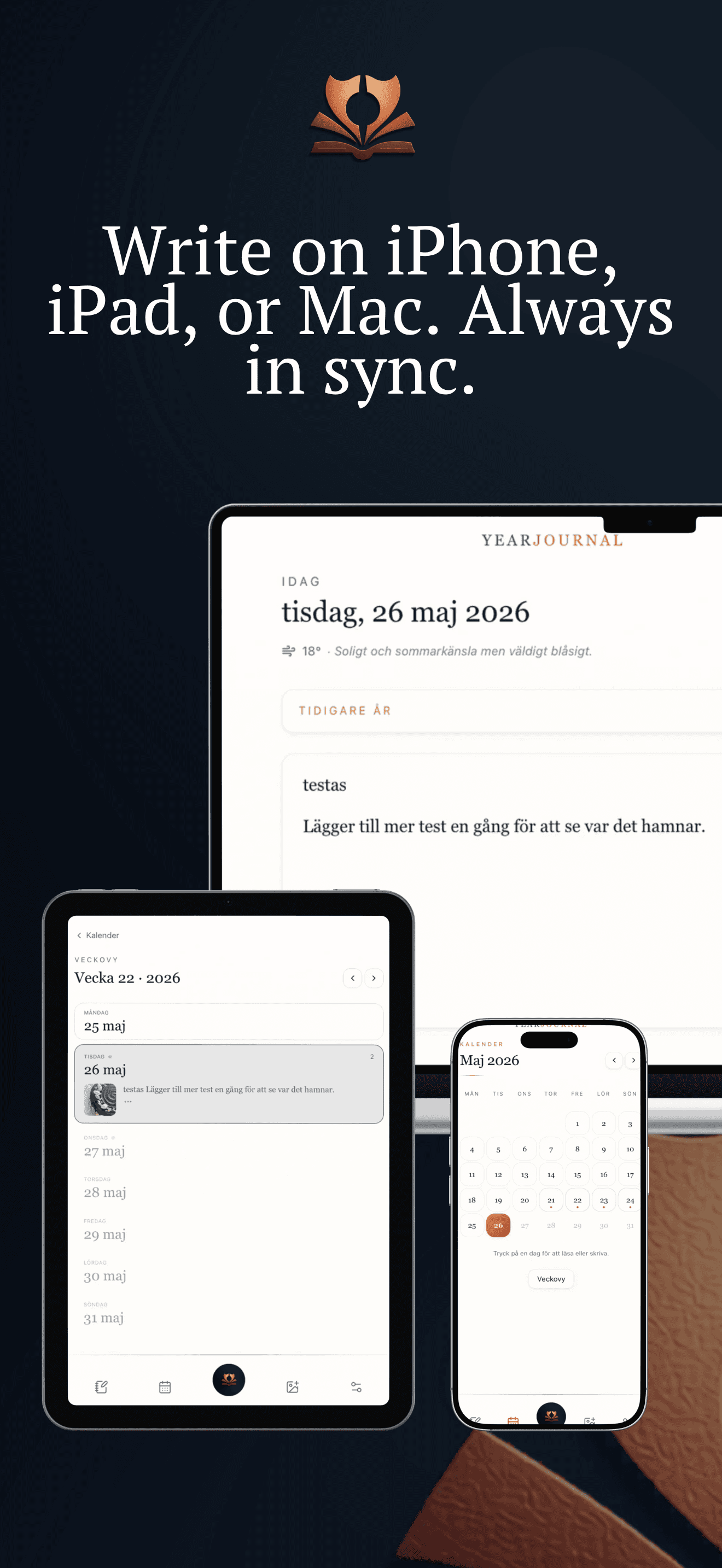 YearDiary running across Apple devices